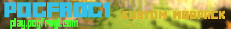 Pogfrog1 banner Pogfrog1 Minecraft server banner