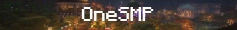 OneSMP banner OneSMP Minecraft server banner