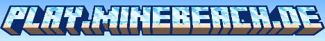 MineBeach banner MineBeach Minecraft server banner