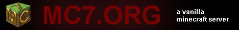 MC7 banner MC7 Minecraft server banner