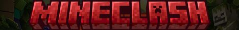 MineClash banner MineClash Minecraft server banner