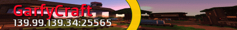 GarfyCraft banner GarfyCraft Minecraft server banner
