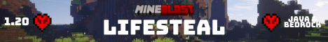 MineBlast banner MineBlast Minecraft server banner