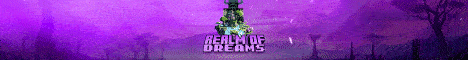 Realm Of Dreams banner Realm Of Dreams Minecraft server banner