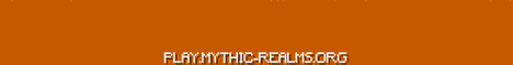 Mythic Realms banner Mythic Realms Minecraft server banner