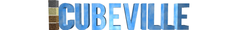 Cubeville banner Cubeville Minecraft server banner