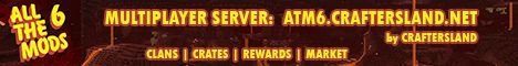 All The Mods 6 by CraftersLand banner All The Mods 6 by CraftersLand Minecraft server banner