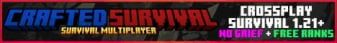 Crafted Survival banner Crafted Survival Minecraft server banner