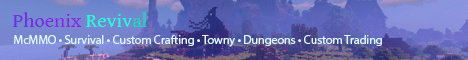 Phoenix Revival banner Phoenix Revival Minecraft server banner
