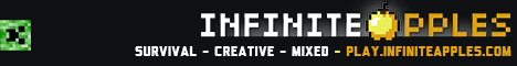 Infinite Apples banner Infinite Apples Minecraft server banner