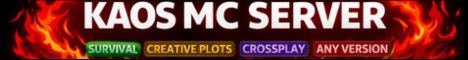 Kaos MC banner Kaos MC Minecraft server banner
