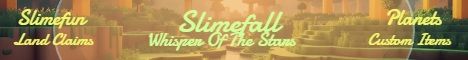Slimefall Whisper Of The Stars banner Slimefall Whisper Of The Stars Minecraft server banner