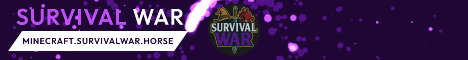 SurvivalWar banner SurvivalWar Minecraft server banner