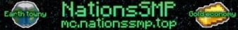 NationsSMP banner NationsSMP Minecraft server banner