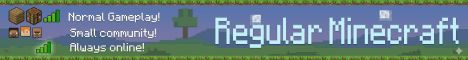 RegularCraft banner RegularCraft Minecraft server banner