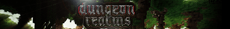 Dungeon Realms banner Dungeon Realms Minecraft server banner