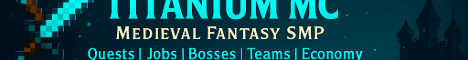 Titanium MC banner Titanium MC Minecraft server banner