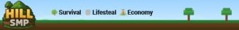 Hill SMP Minecraft server banner Hill SMP Minecraft server Minecraft server banner