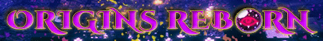 Origins Rebirth banner Origins Rebirth Minecraft server banner