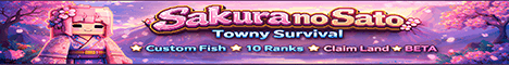 Sakura No Sato banner Sakura No Sato Minecraft server banner