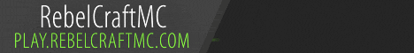 RebelCraftMC banner RebelCraftMC Minecraft server banner