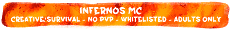 Infernos MC banner Infernos MC Minecraft server banner