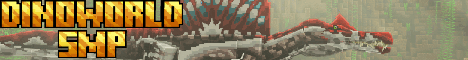 DinoWorld banner DinoWorld Minecraft server banner