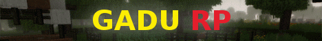 Gadu World banner Gadu World Minecraft server banner
