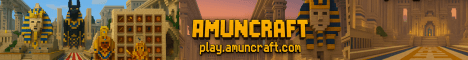 AmunCraft banner AmunCraft Minecraft server banner