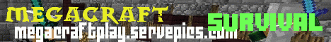 Mega Craft banner Mega Craft Minecraft server banner