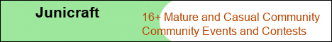 Junicraft banner Junicraft Minecraft server banner