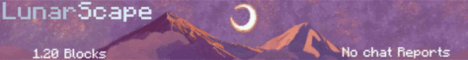 LunarScape banner LunarScape Minecraft server banner