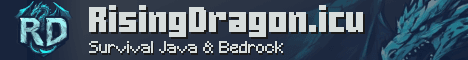 Rising Dragon banner Rising Dragon Minecraft server banner