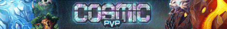 Cosmic PvP banner Cosmic PvP Minecraft server banner