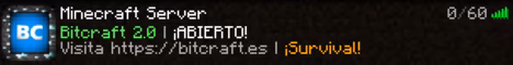 BitCraft banner BitCraft Minecraft server banner