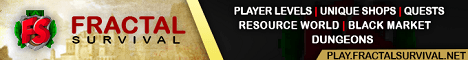 Fractal Survival banner Fractal Survival Minecraft server banner
