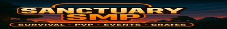 The Sanctuary SMP banner The Sanctuary SMP Minecraft server banner