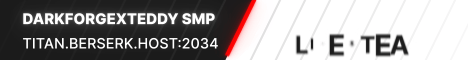 DarkforgexTeddy SMP banner DarkforgexTeddy SMP Minecraft server banner