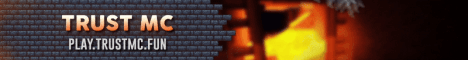 Trust MC banner Trust MC Minecraft server banner