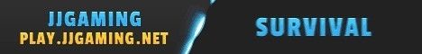 JJGaming banner JJGaming Minecraft server banner