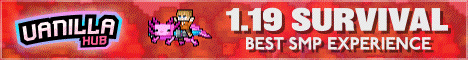 VanillaHub banner VanillaHub Minecraft server banner