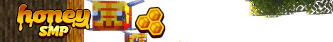 HoneySMP banner HoneySMP Minecraft server banner