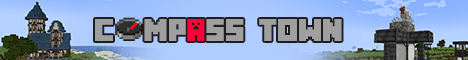 Compass Town banner Compass Town Minecraft server banner