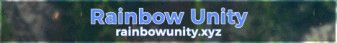 Rainbow Unity banner Rainbow Unity Minecraft server banner