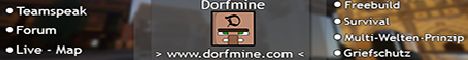 Dorfmine banner Dorfmine Minecraft server banner