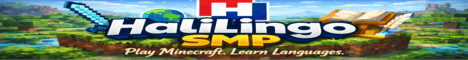 HaliLingo MC banner HaliLingo MC Minecraft server banner