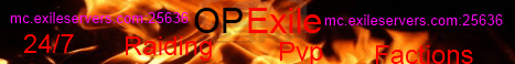 OPEXILE banner OPEXILE Minecraft server banner