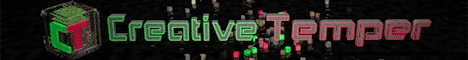 Creative Temper banner Creative Temper Minecraft server banner