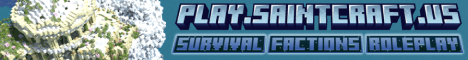 Saintcraft banner Saintcraft Minecraft server banner