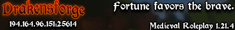 Drakensforge banner Drakensforge Minecraft server banner